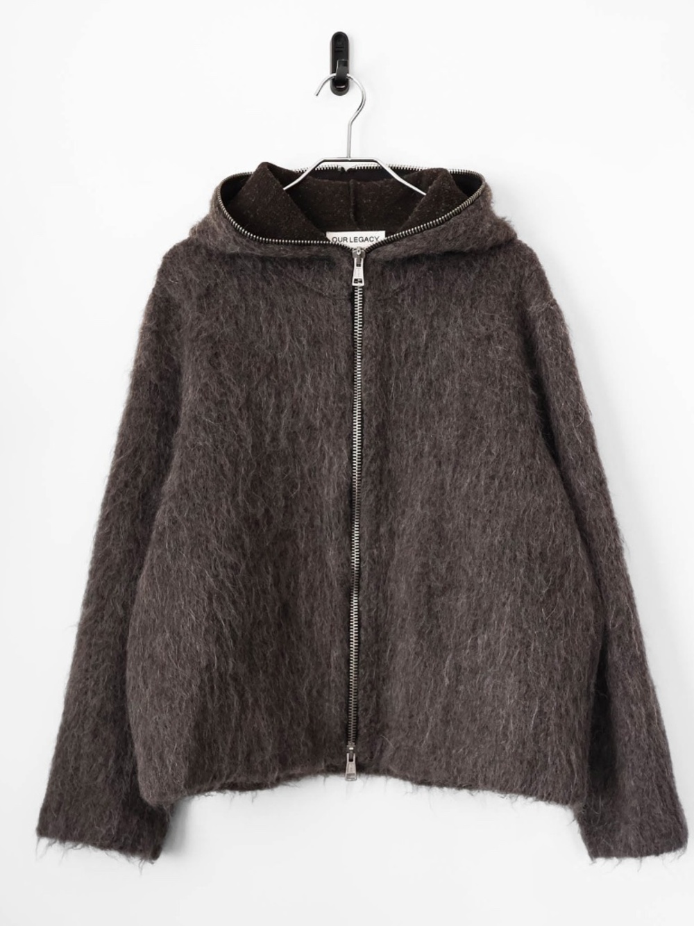 Rare Our Legacy Full Zip Hooded Wool Sweatshirt